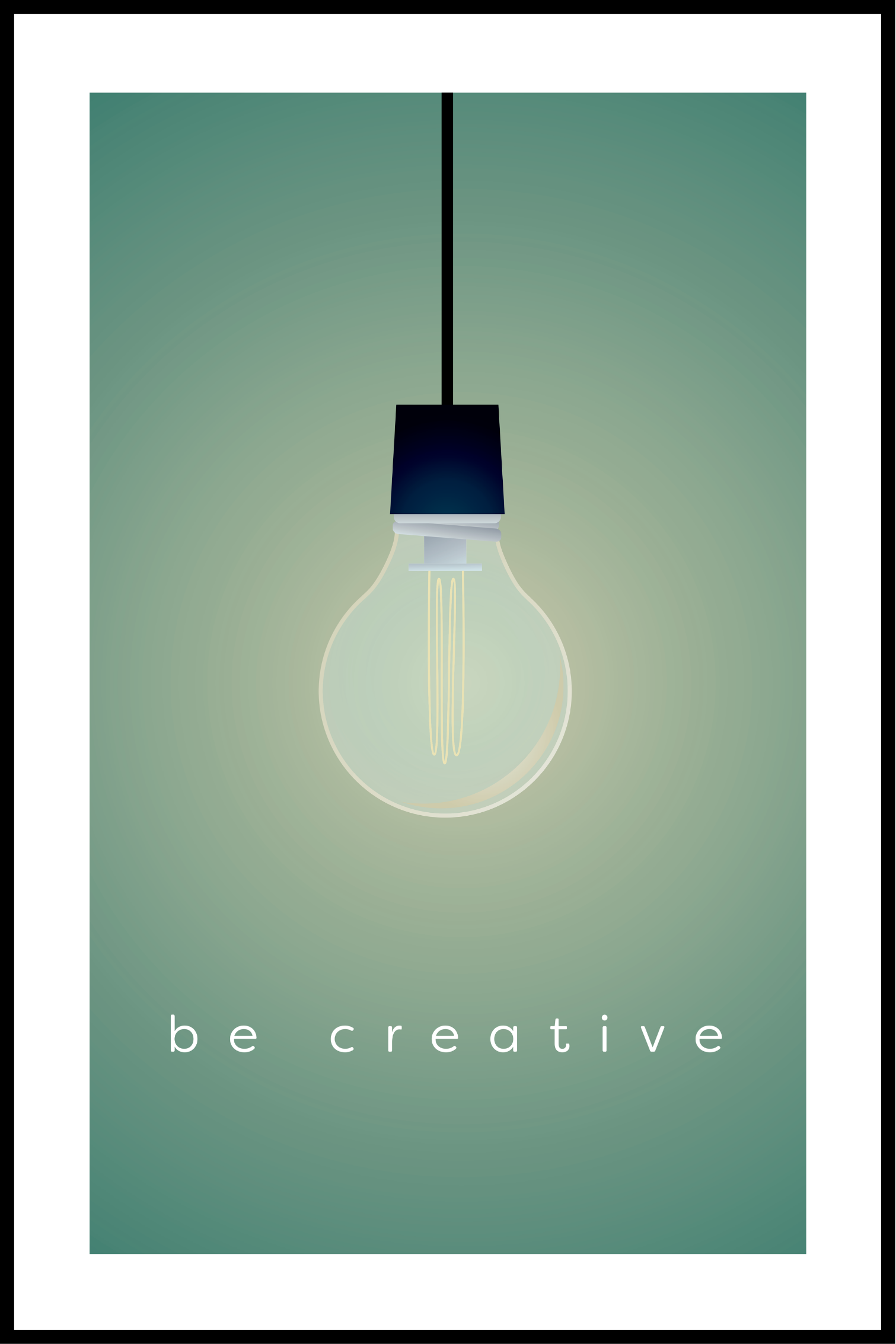 Var kreativ affisch