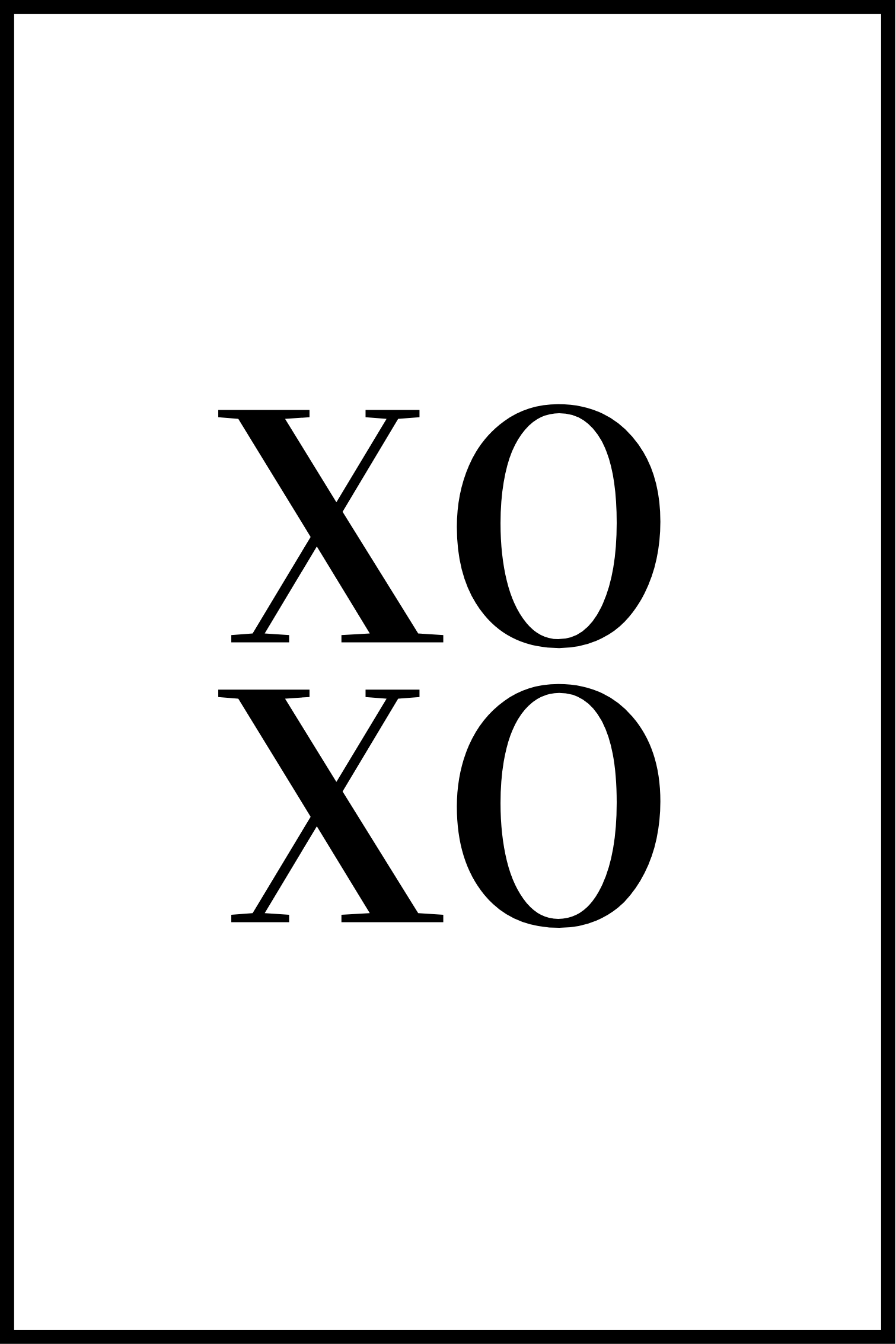 XOXO affisch