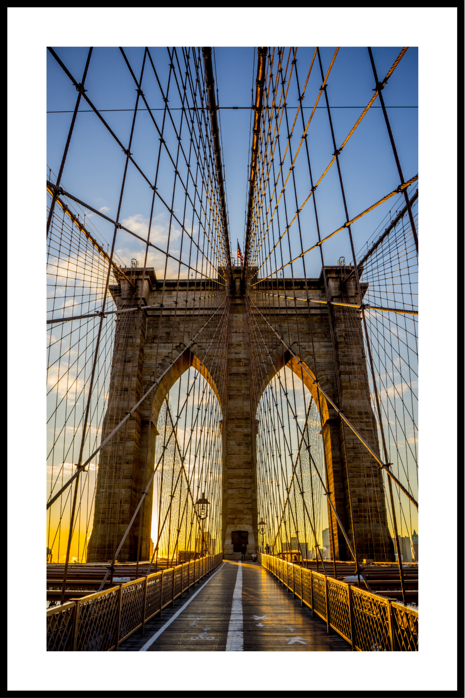 Brooklyn bridge affisch