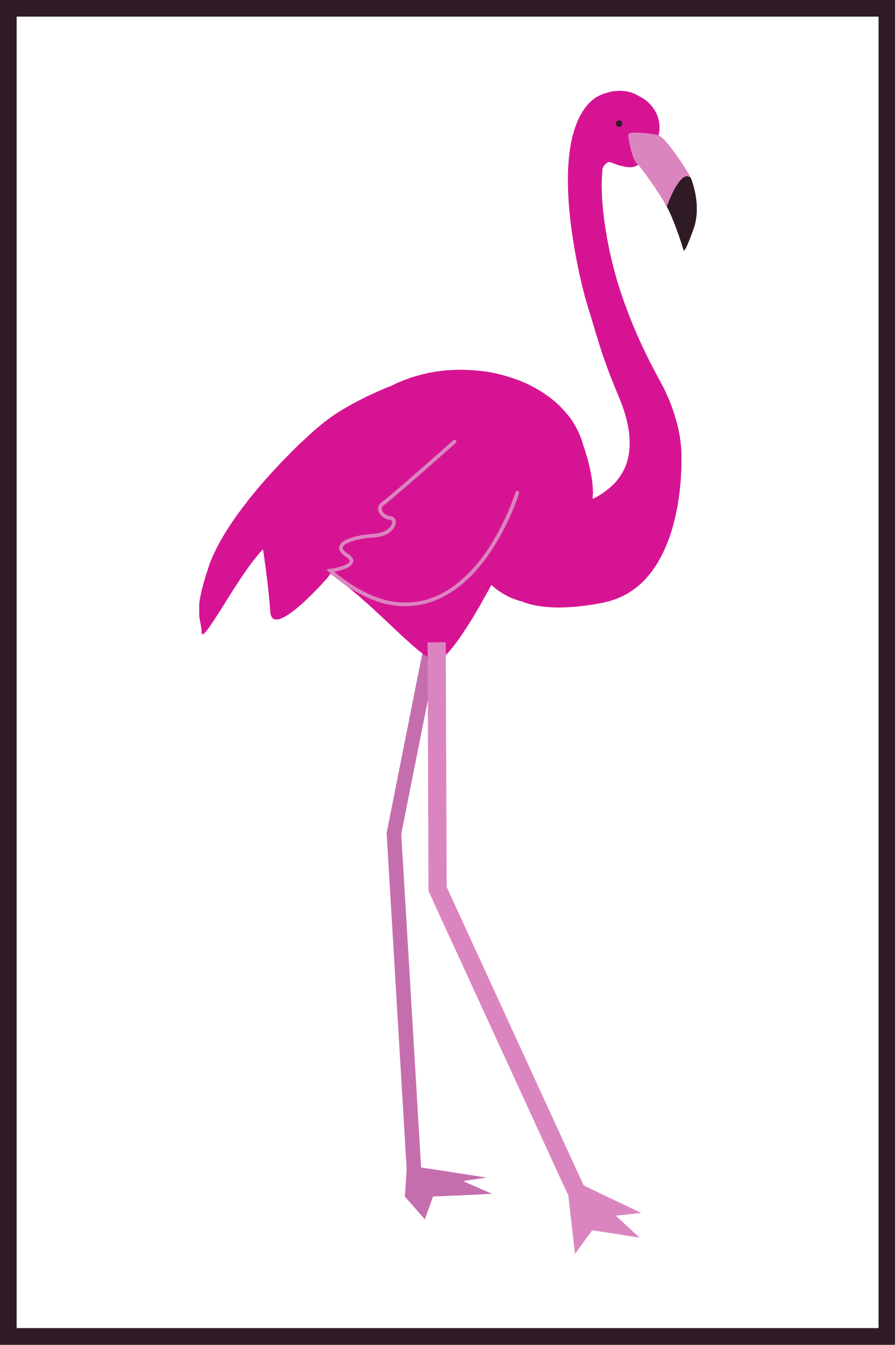 flamingo affisch