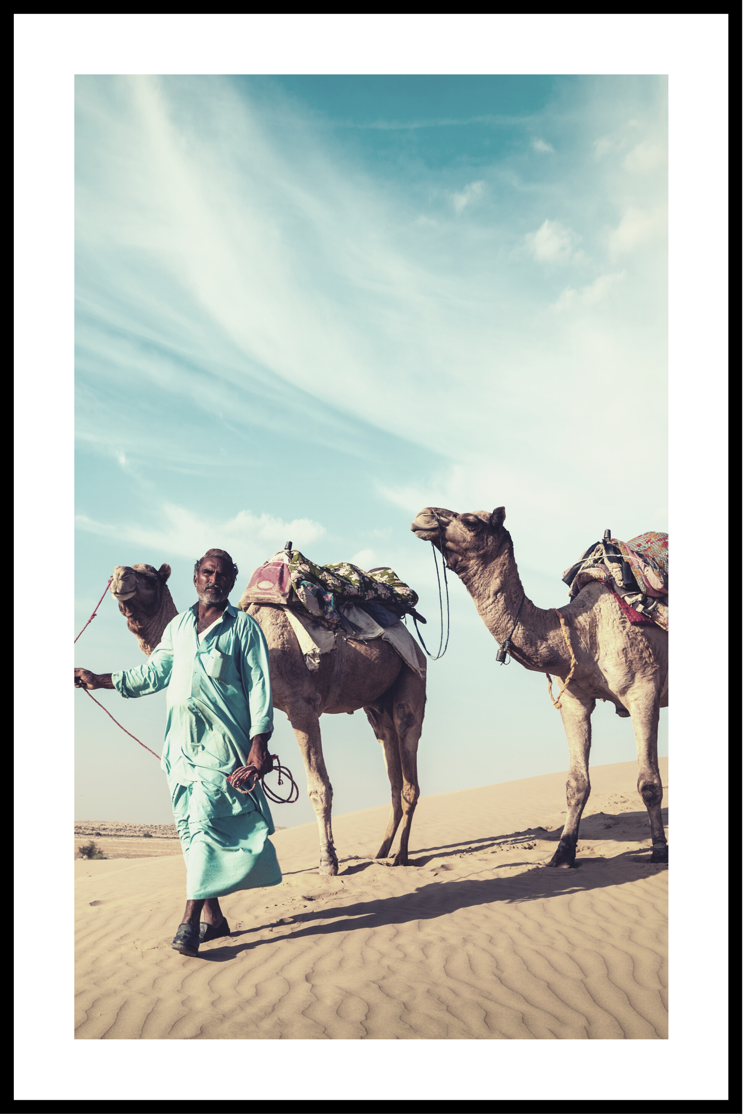 Man med kamel affisch
