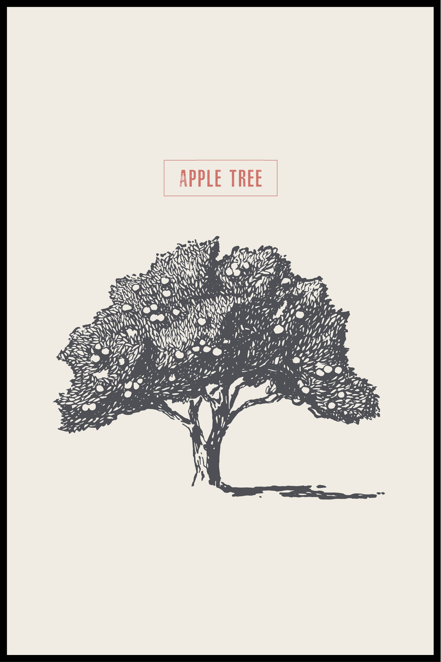 äppelträd affisch
