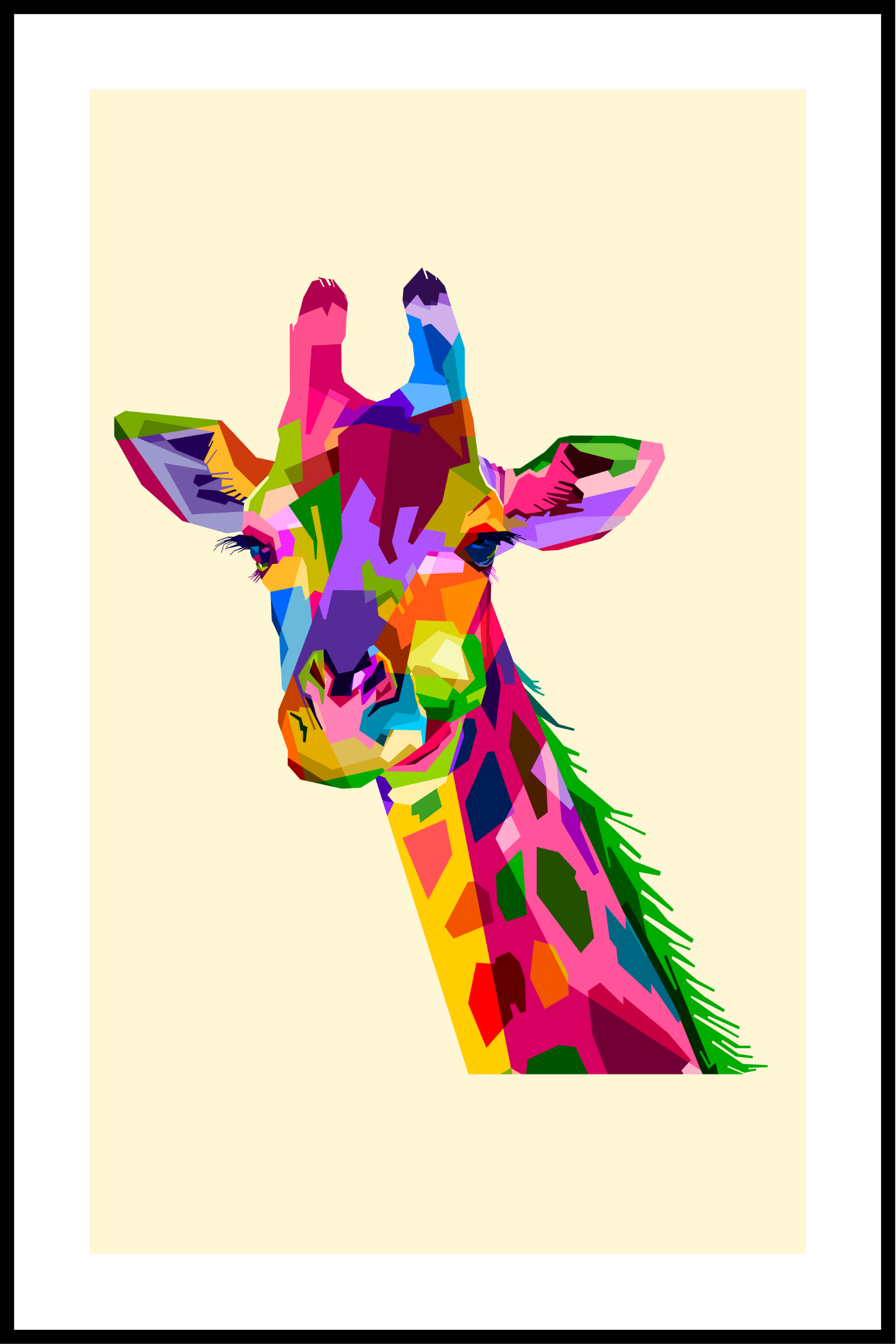 Giraff affisch