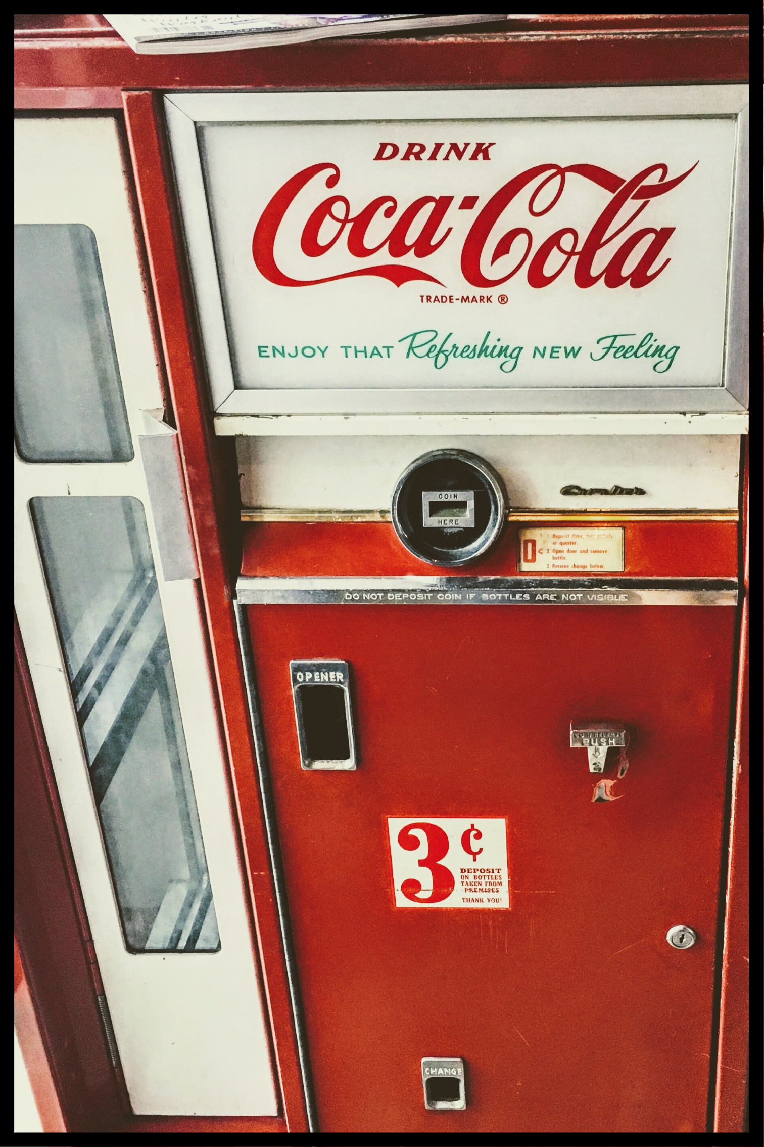 Coca old school affisch