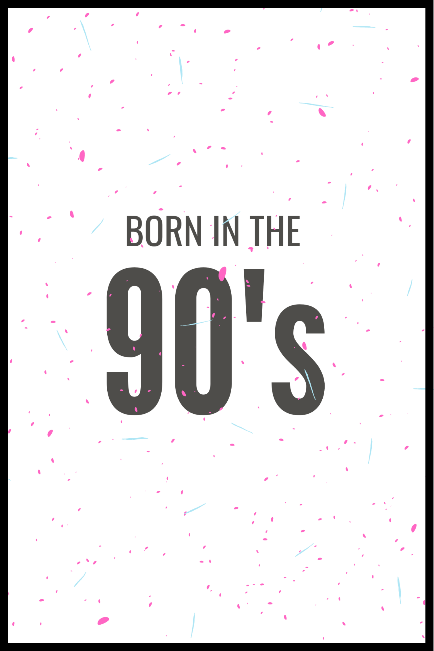 Född på 90-talet affisch