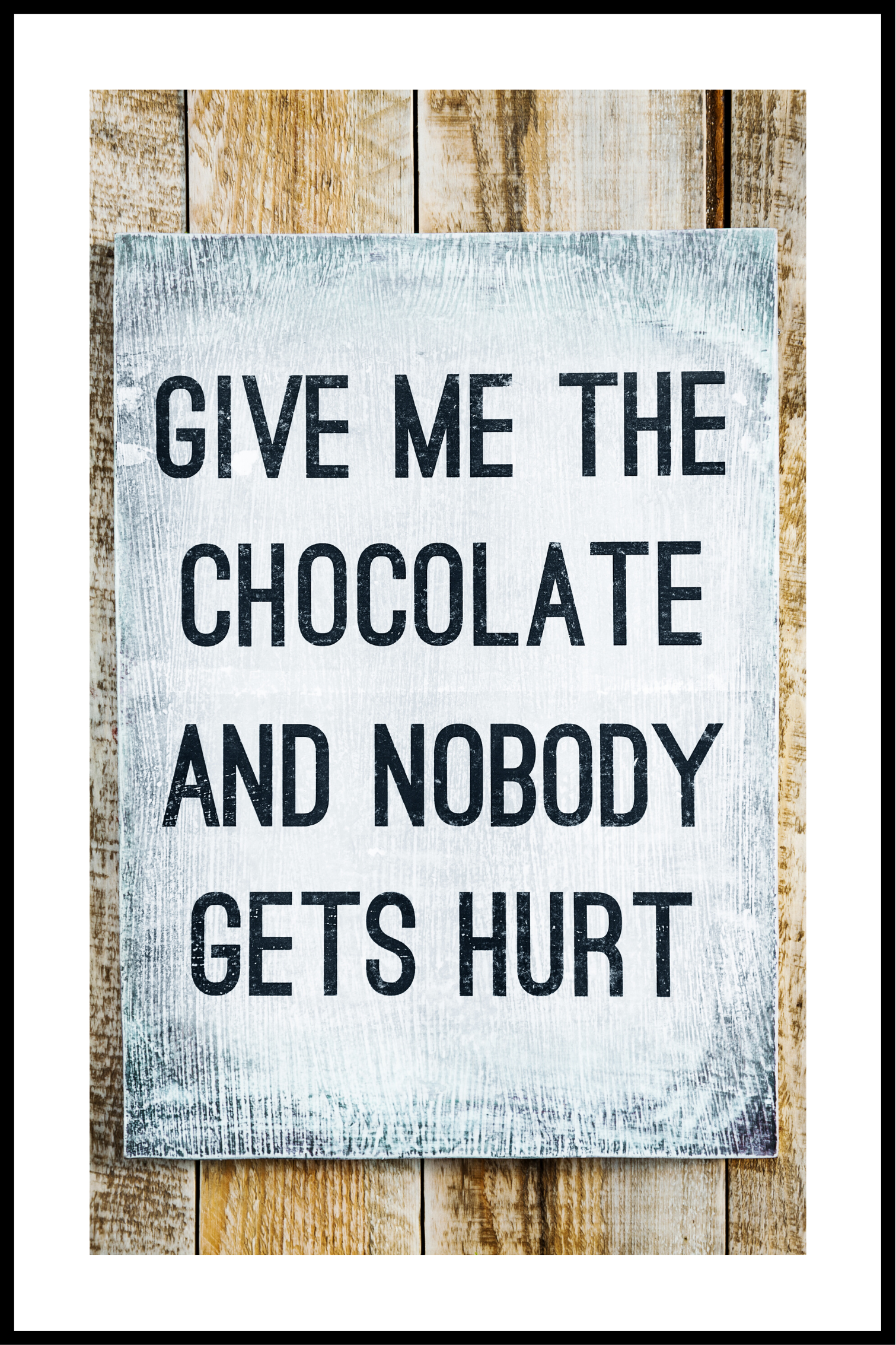 Ge mig choklad affisch