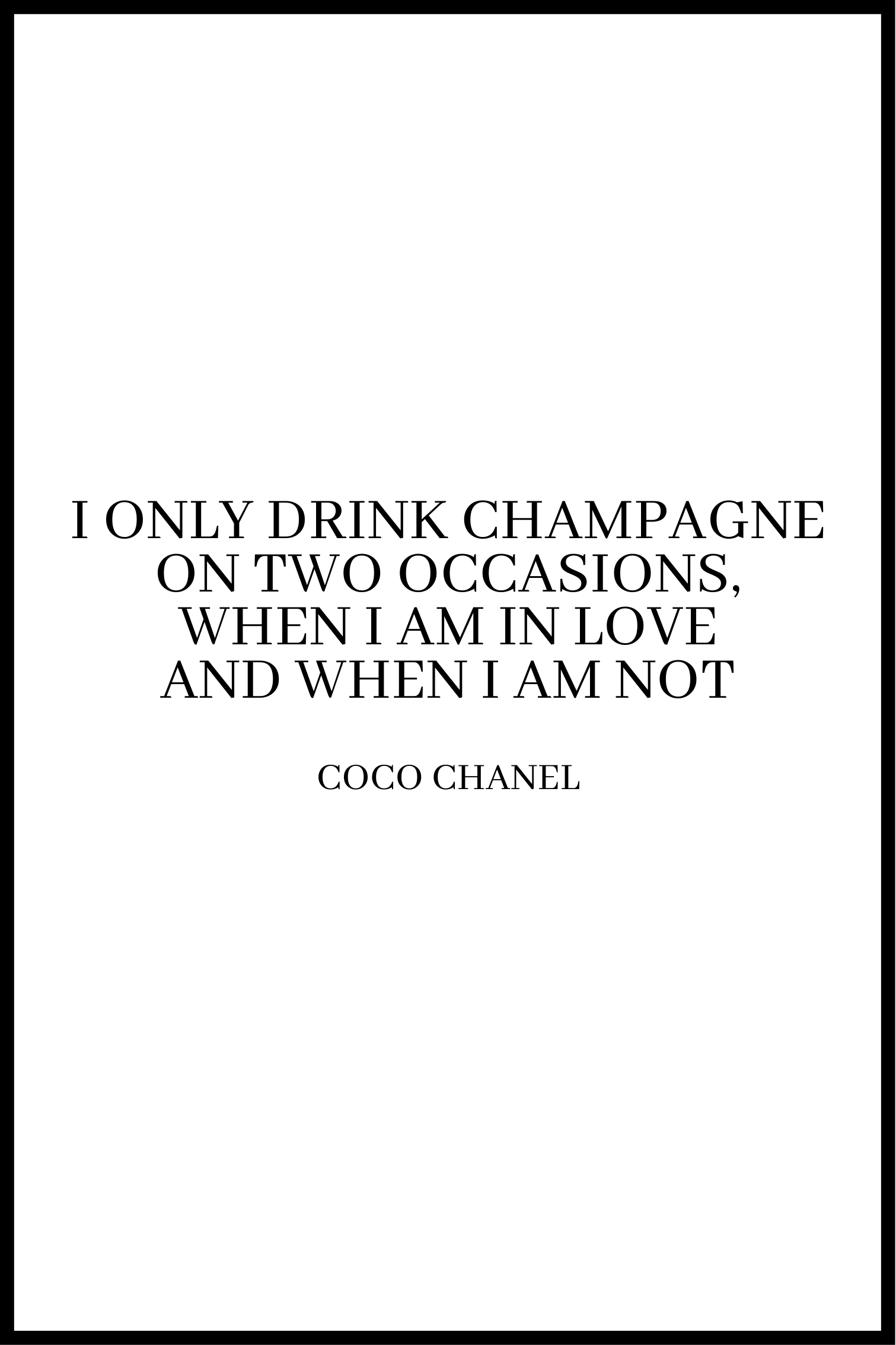 Drick champagne affisch