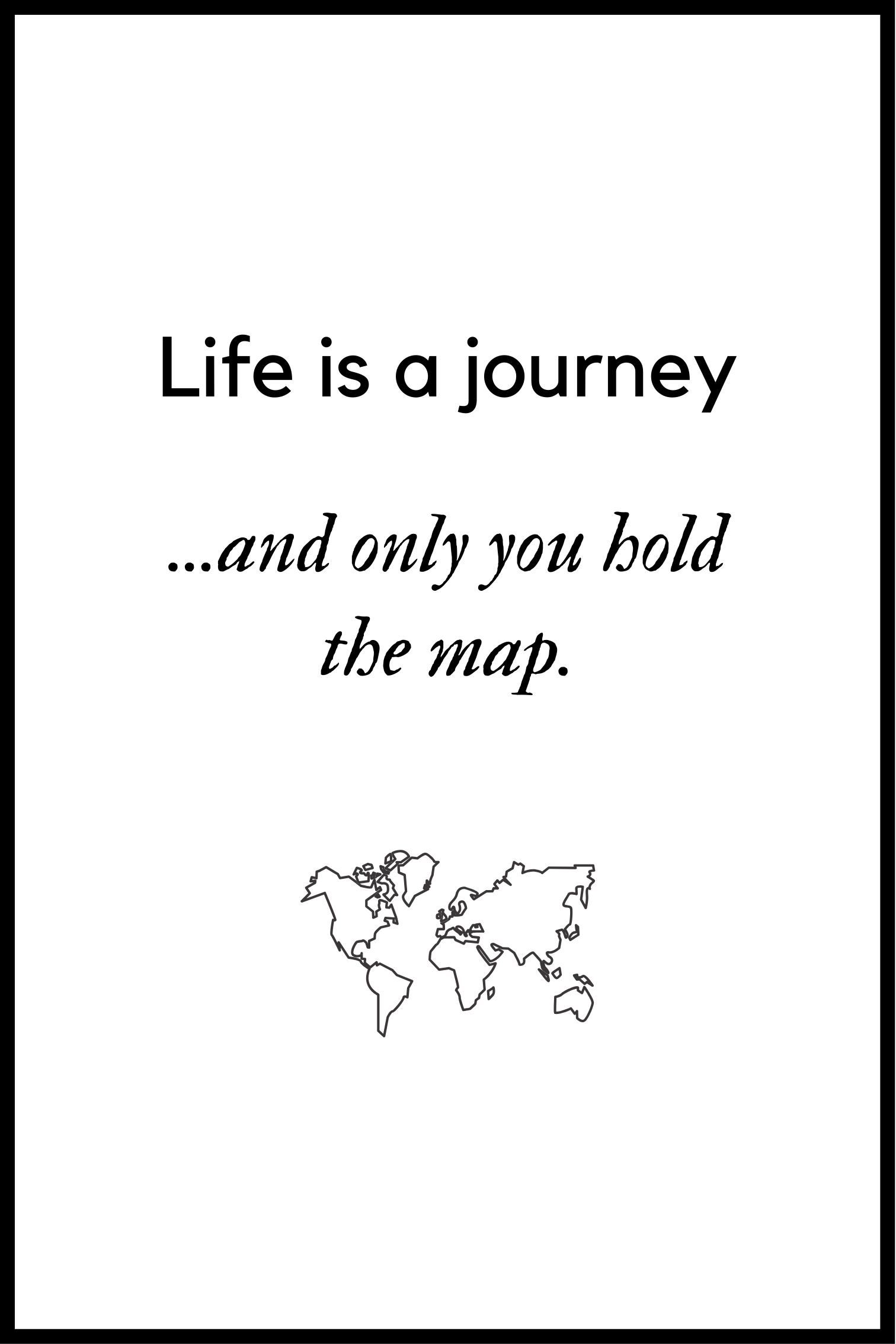 Livet är en resa-affisch