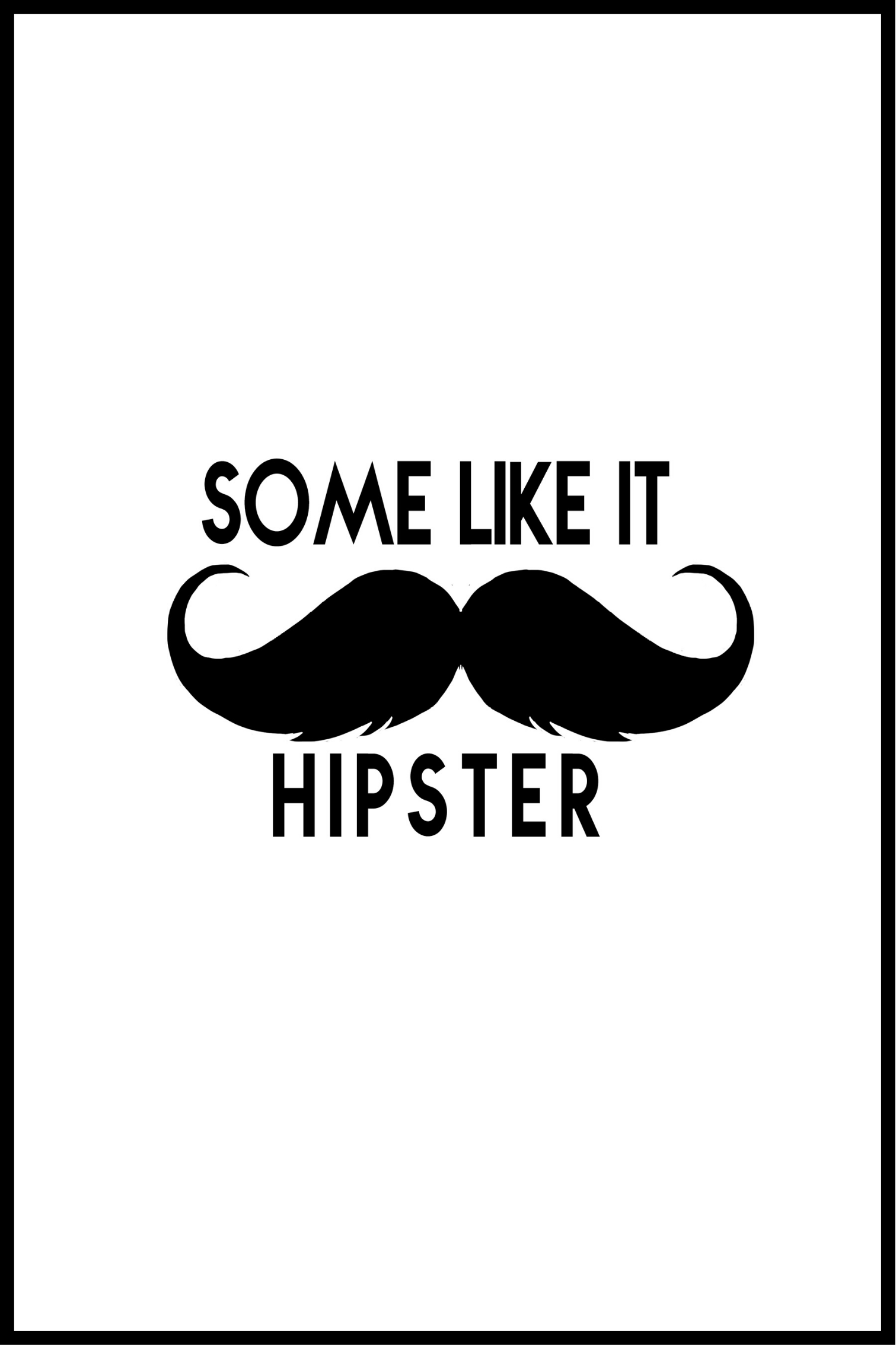 Hipster affisch