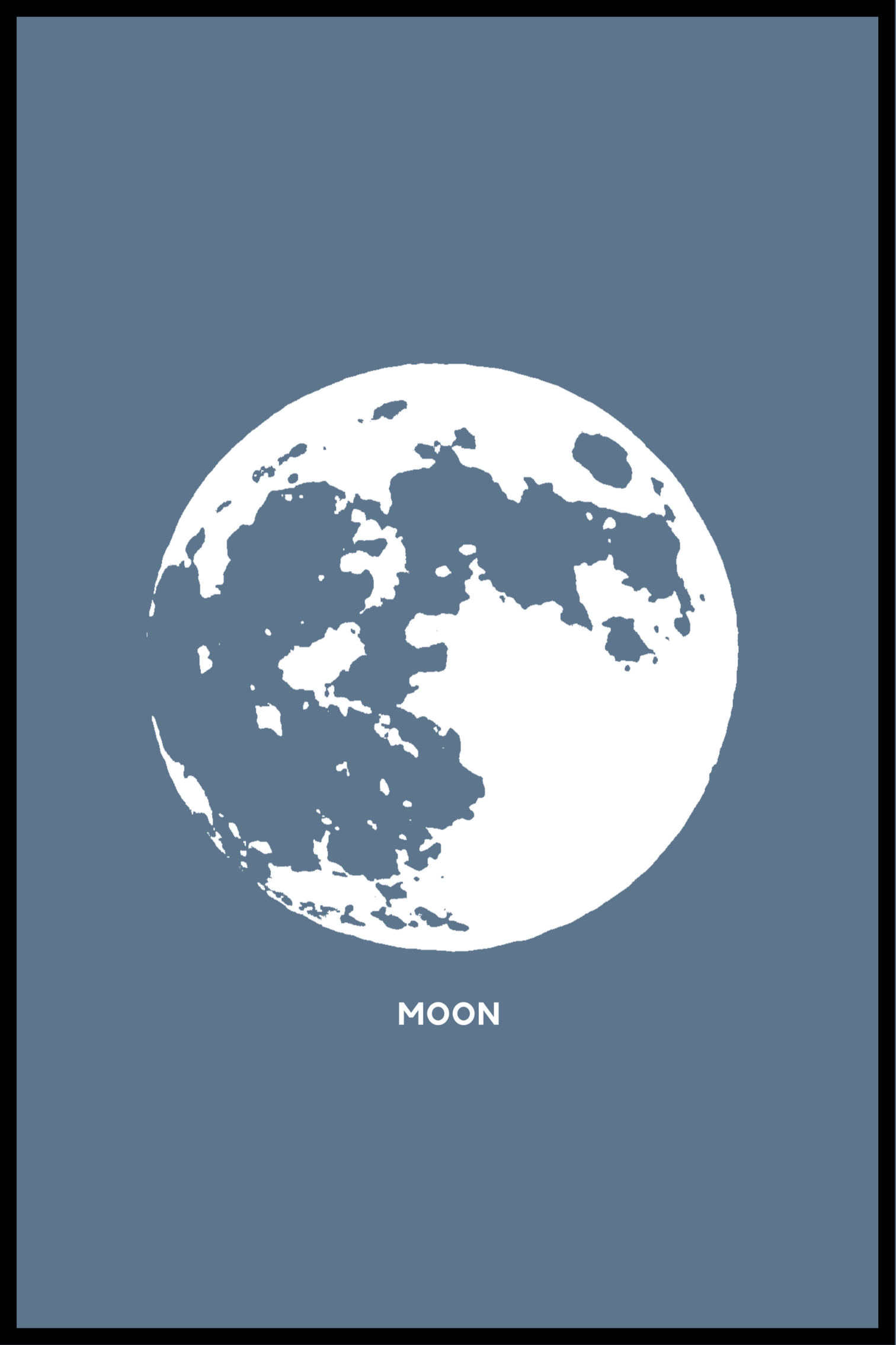 Månen affisch