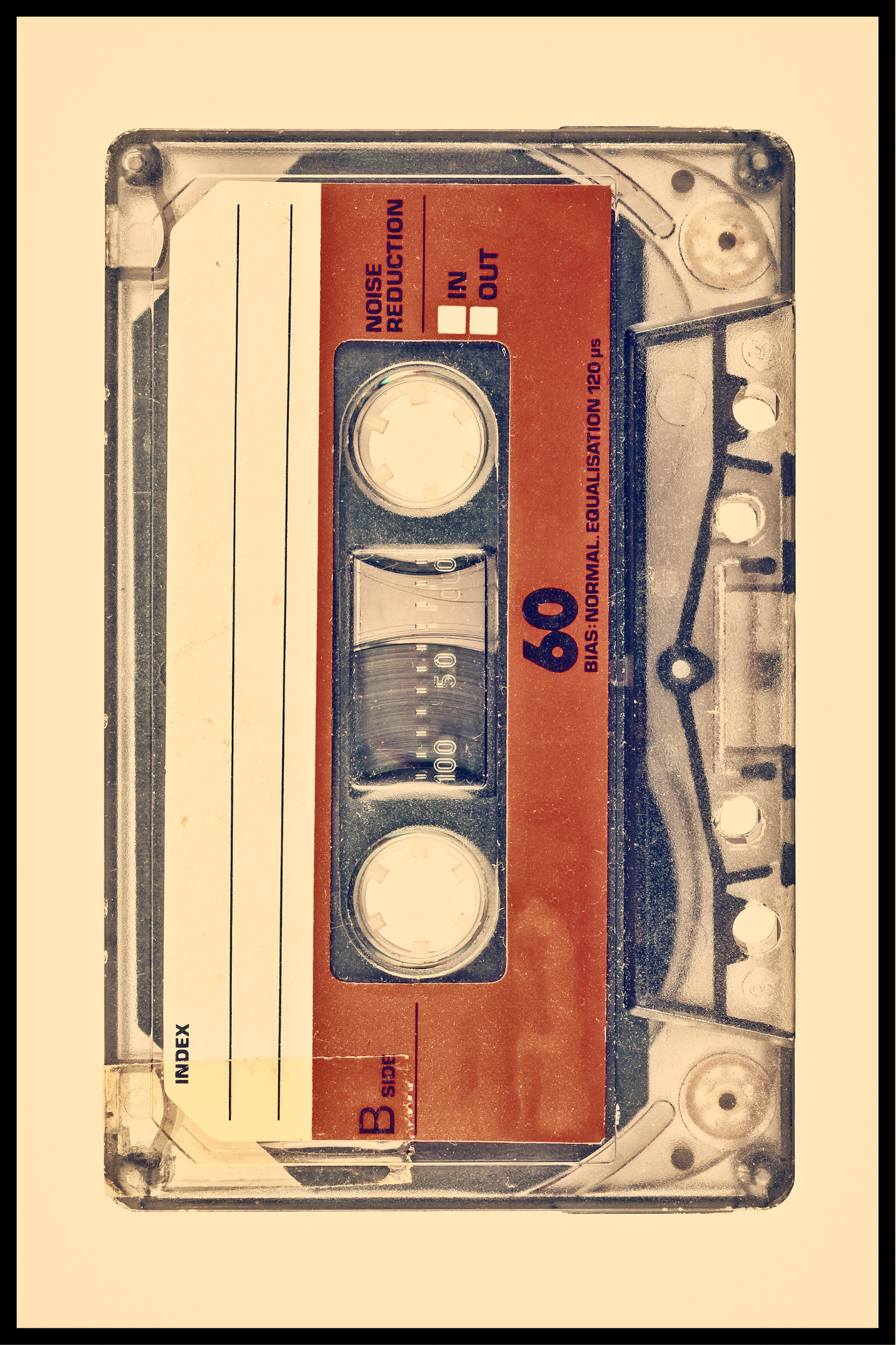 retro kassettband affisch