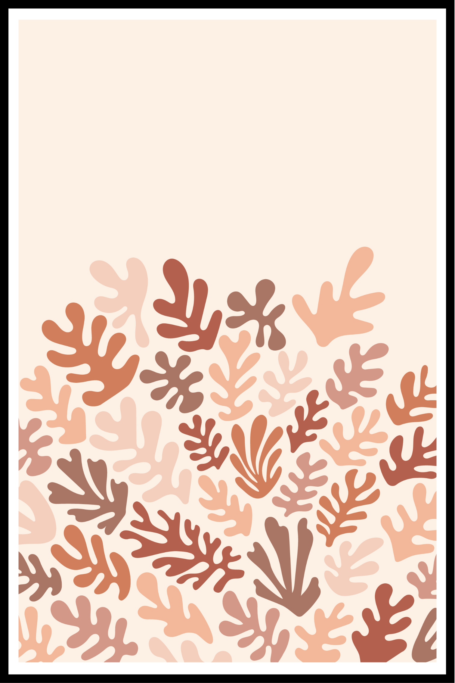 Rosa koraller affisch