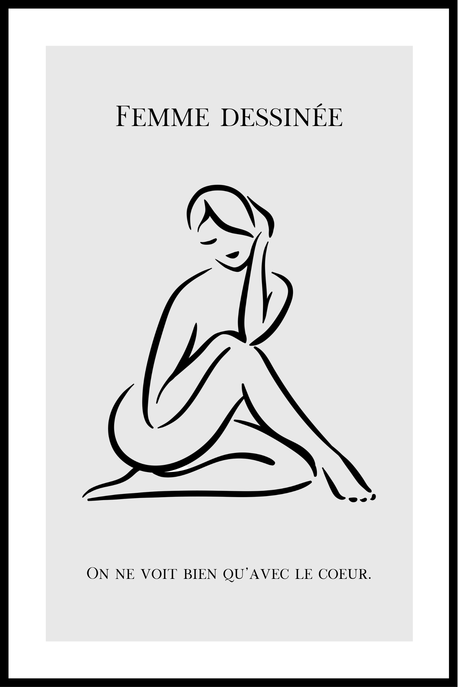 Femme dessinée No. I affisch