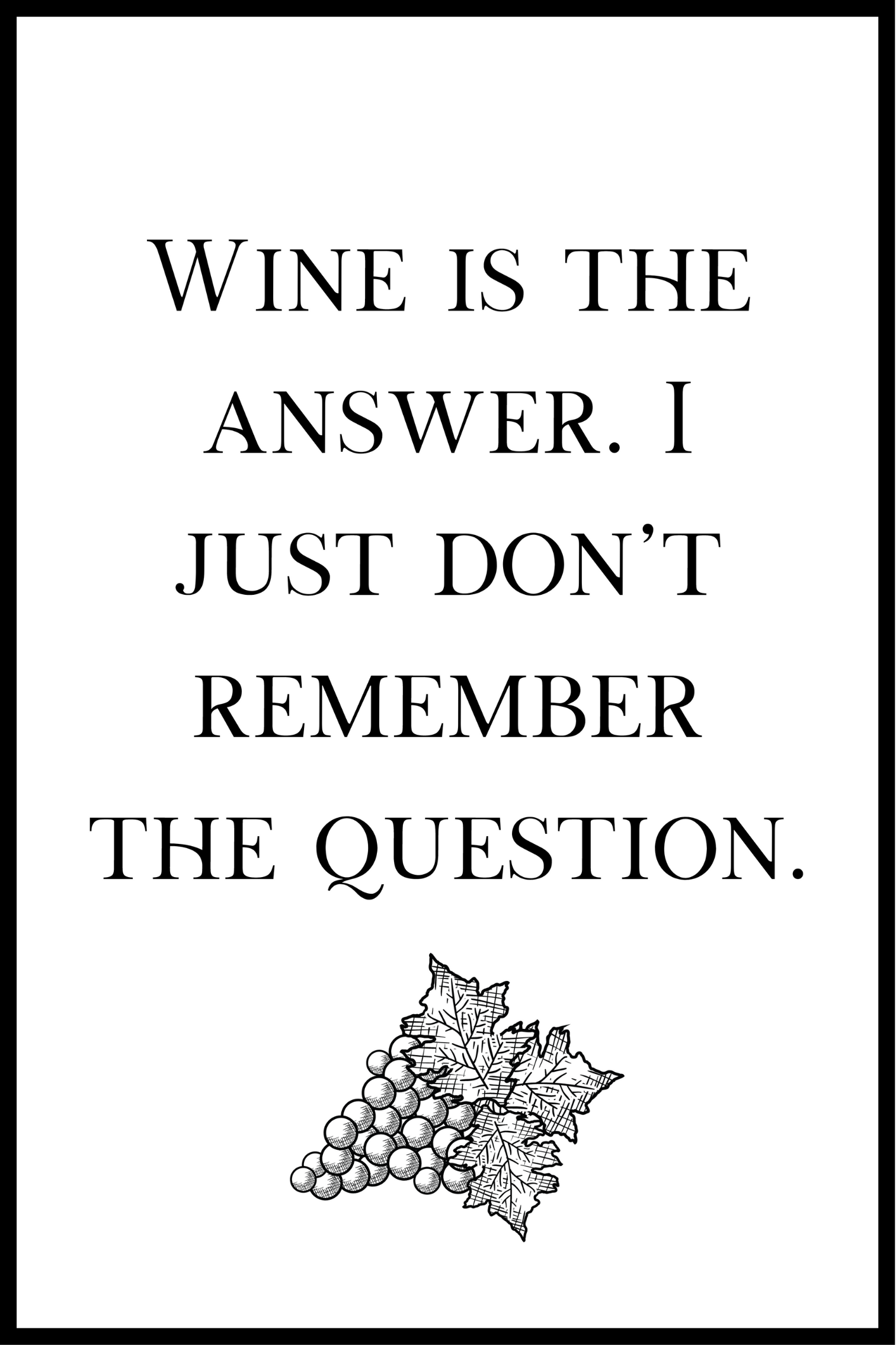 Vin är svaret affischen