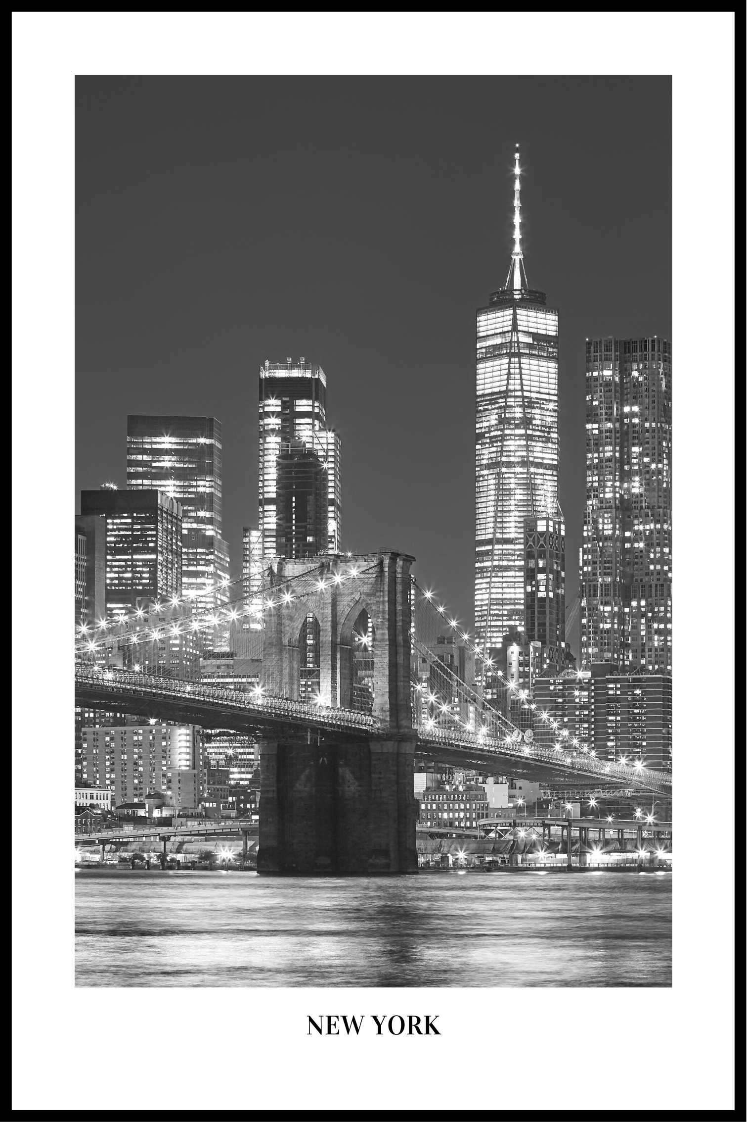 New York skyline affisch