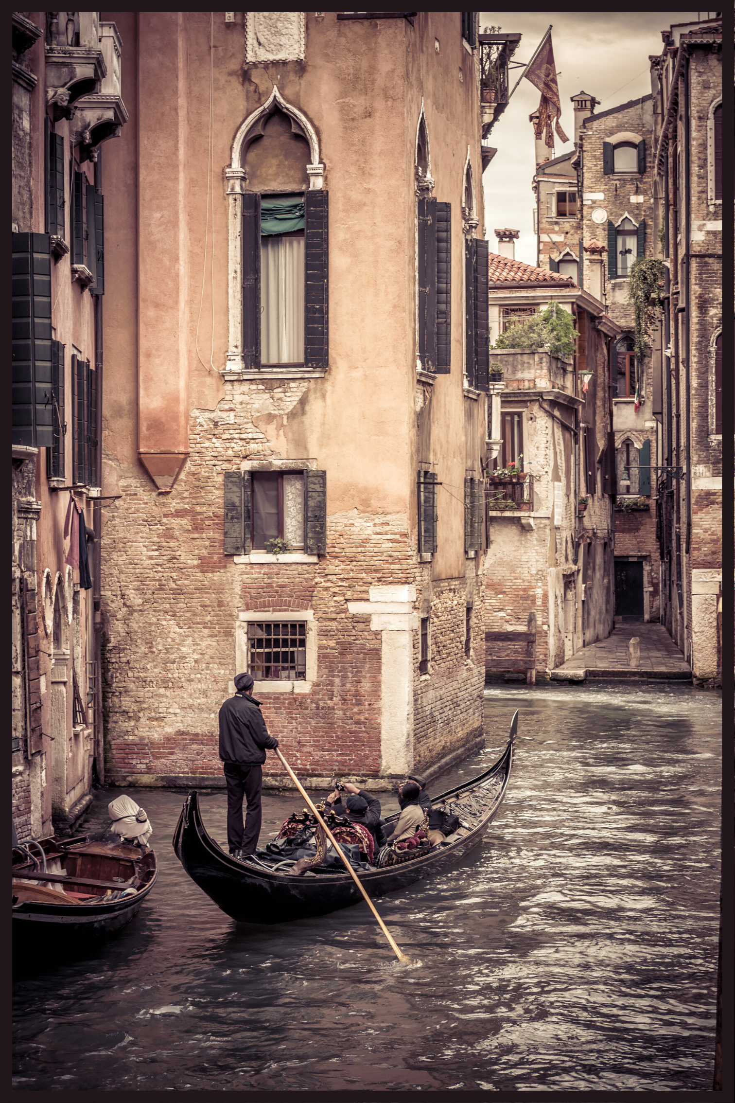 Gondol Venedig affisch