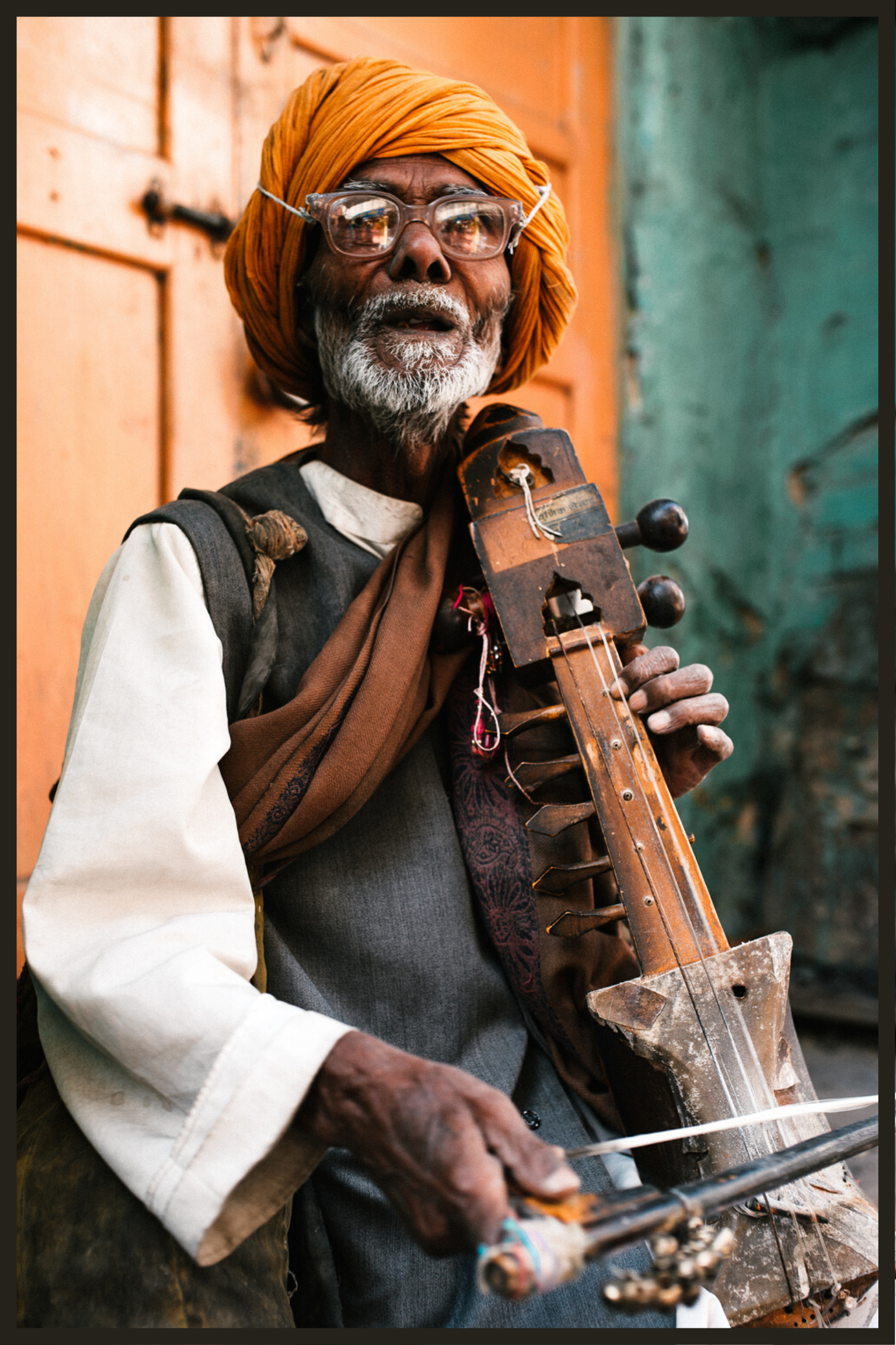 Indisk musiker affisch
