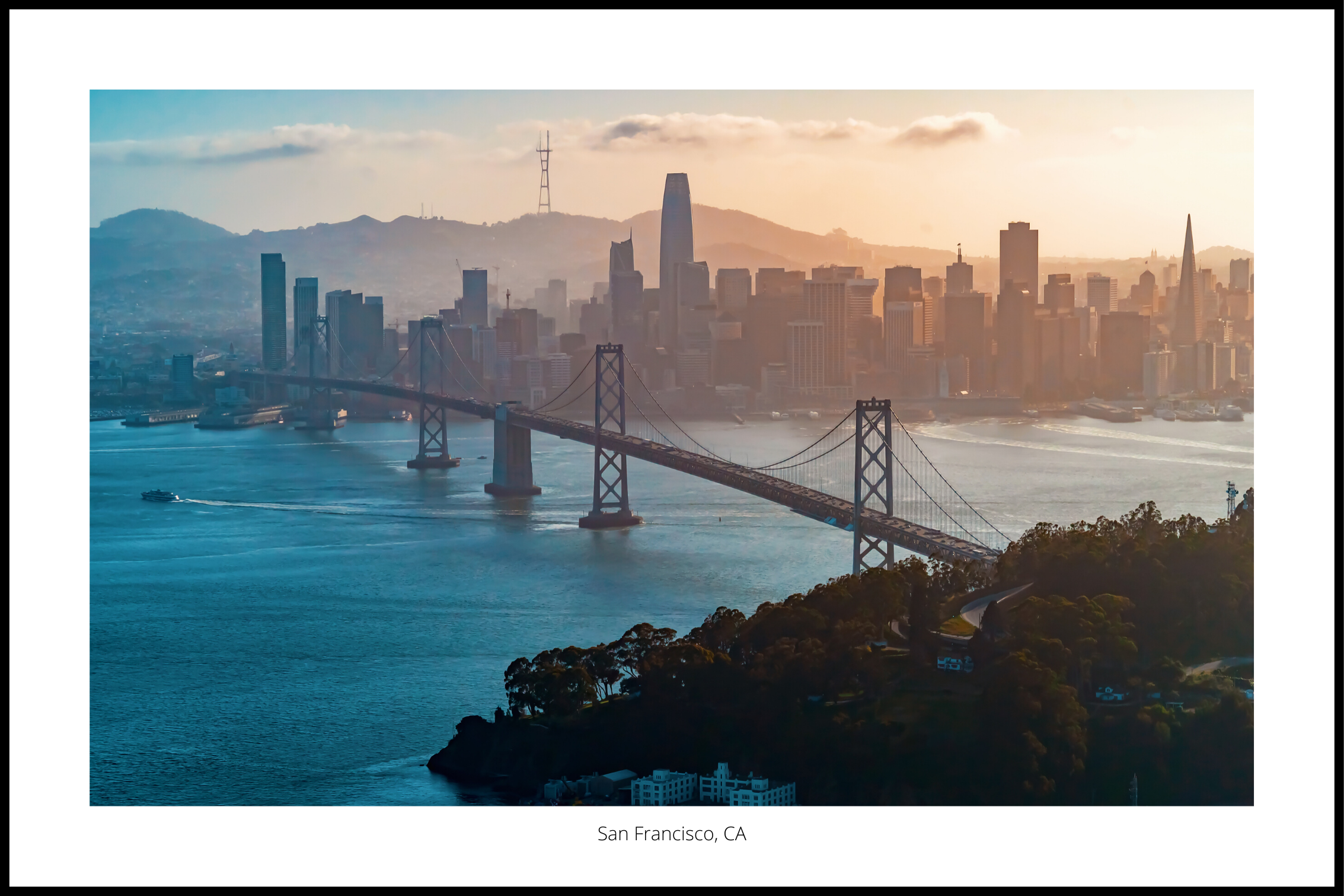 San Francisco skyline affisch