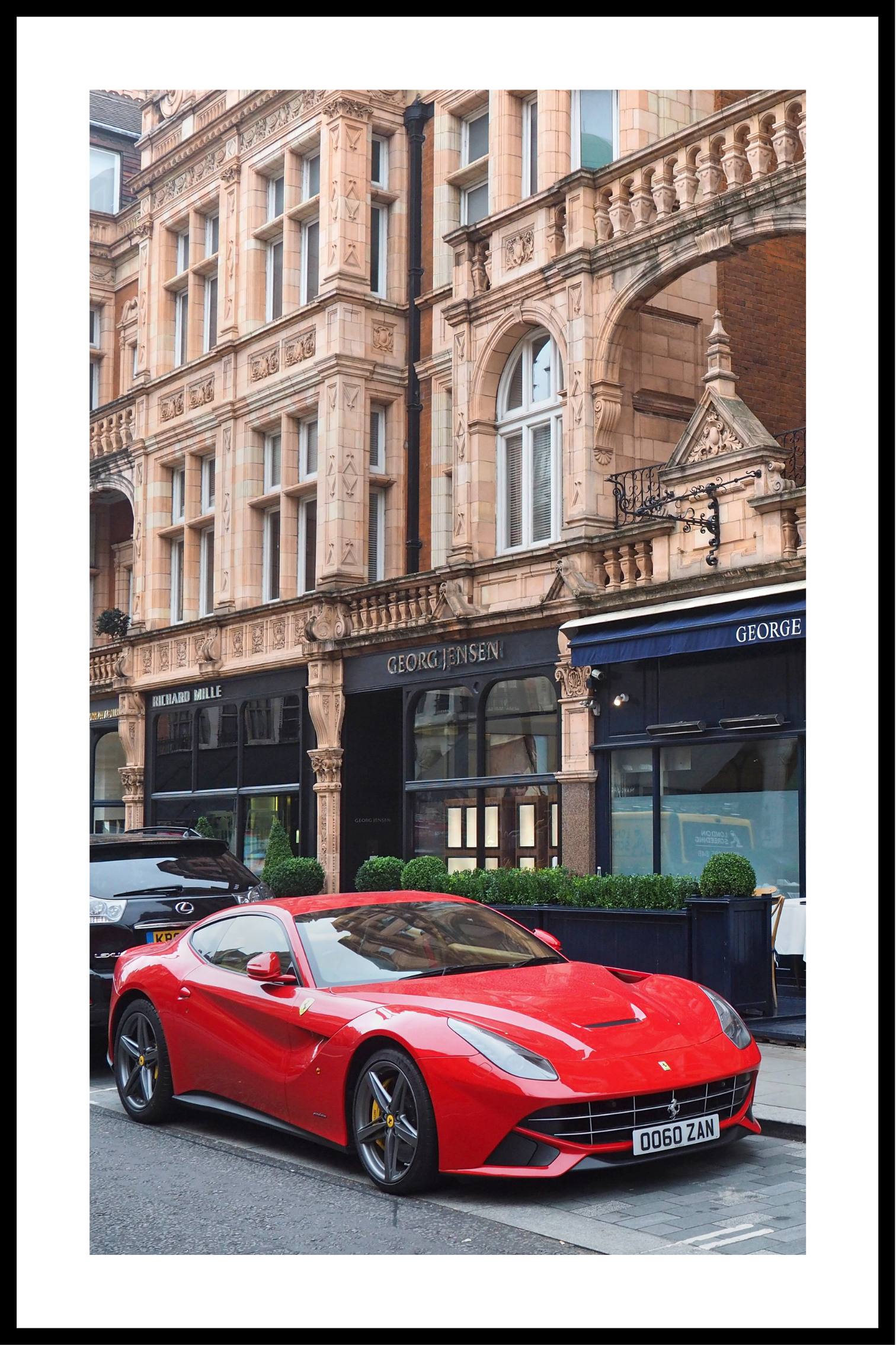 Röd Ferrari affisch