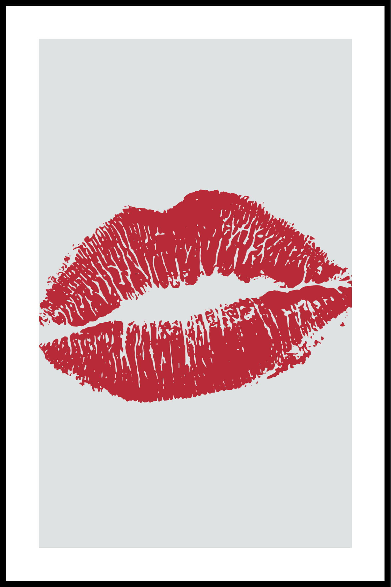 röd kyss affisch