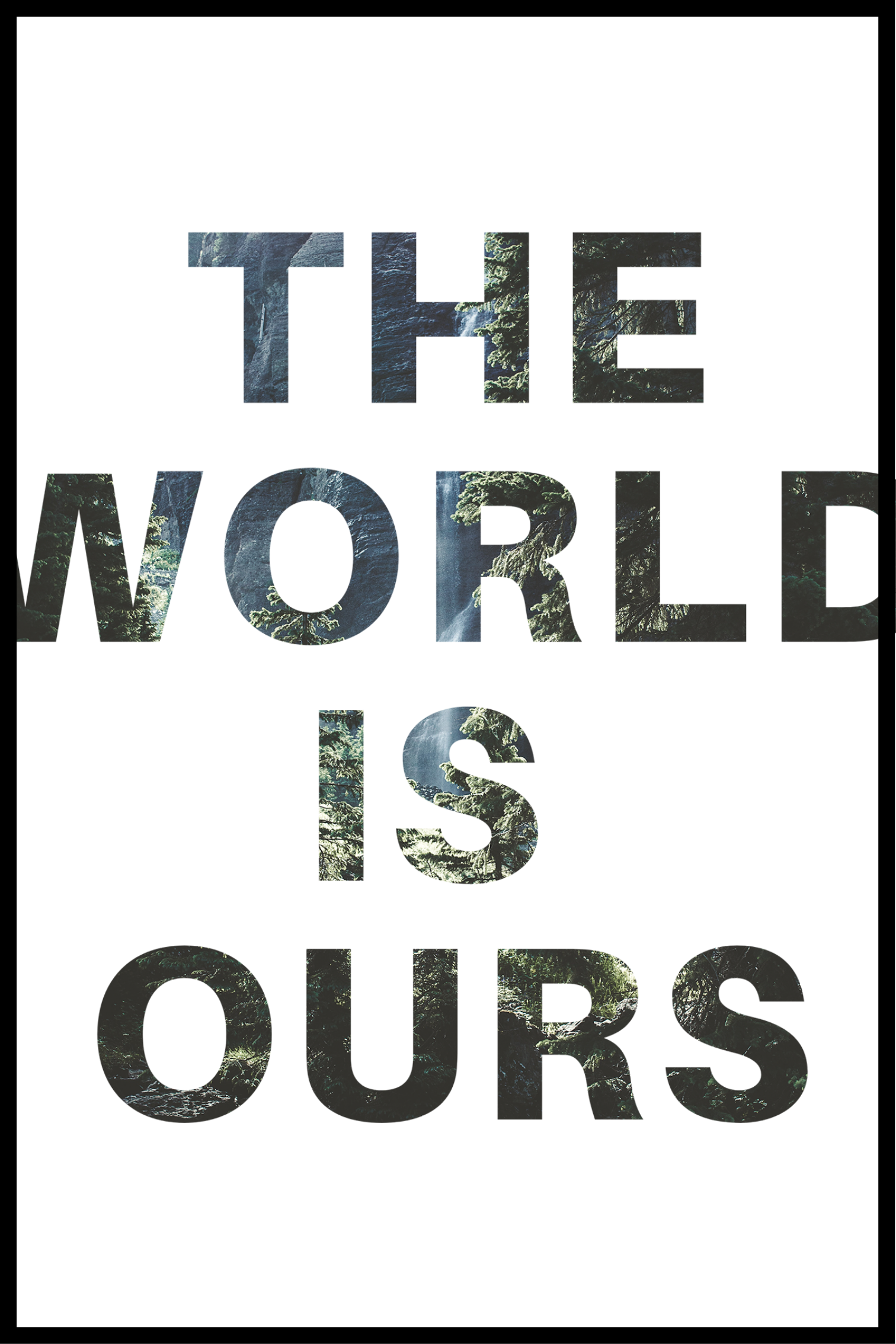 Världen är vår affisch