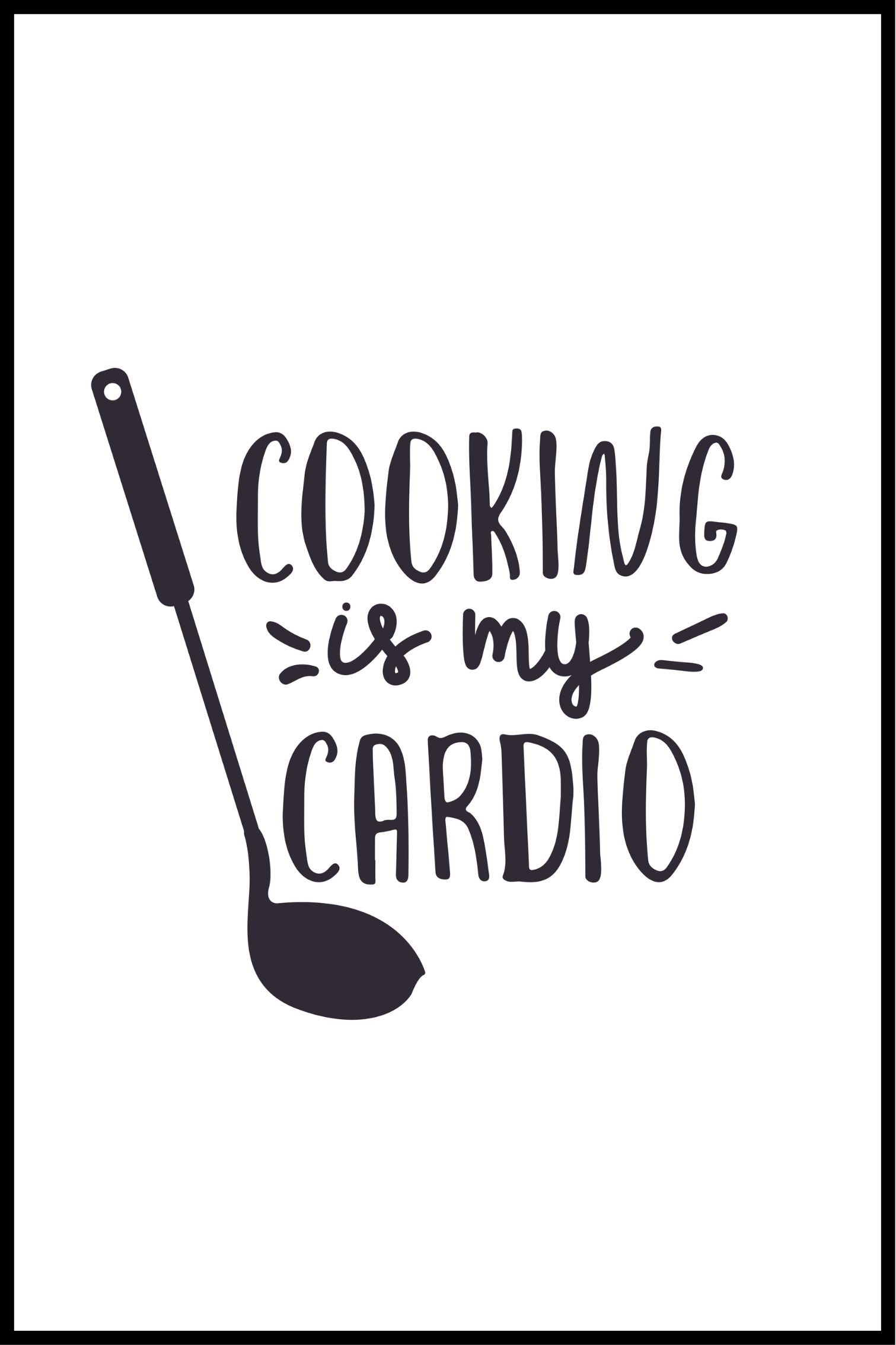 Matlagning cardio affisch
