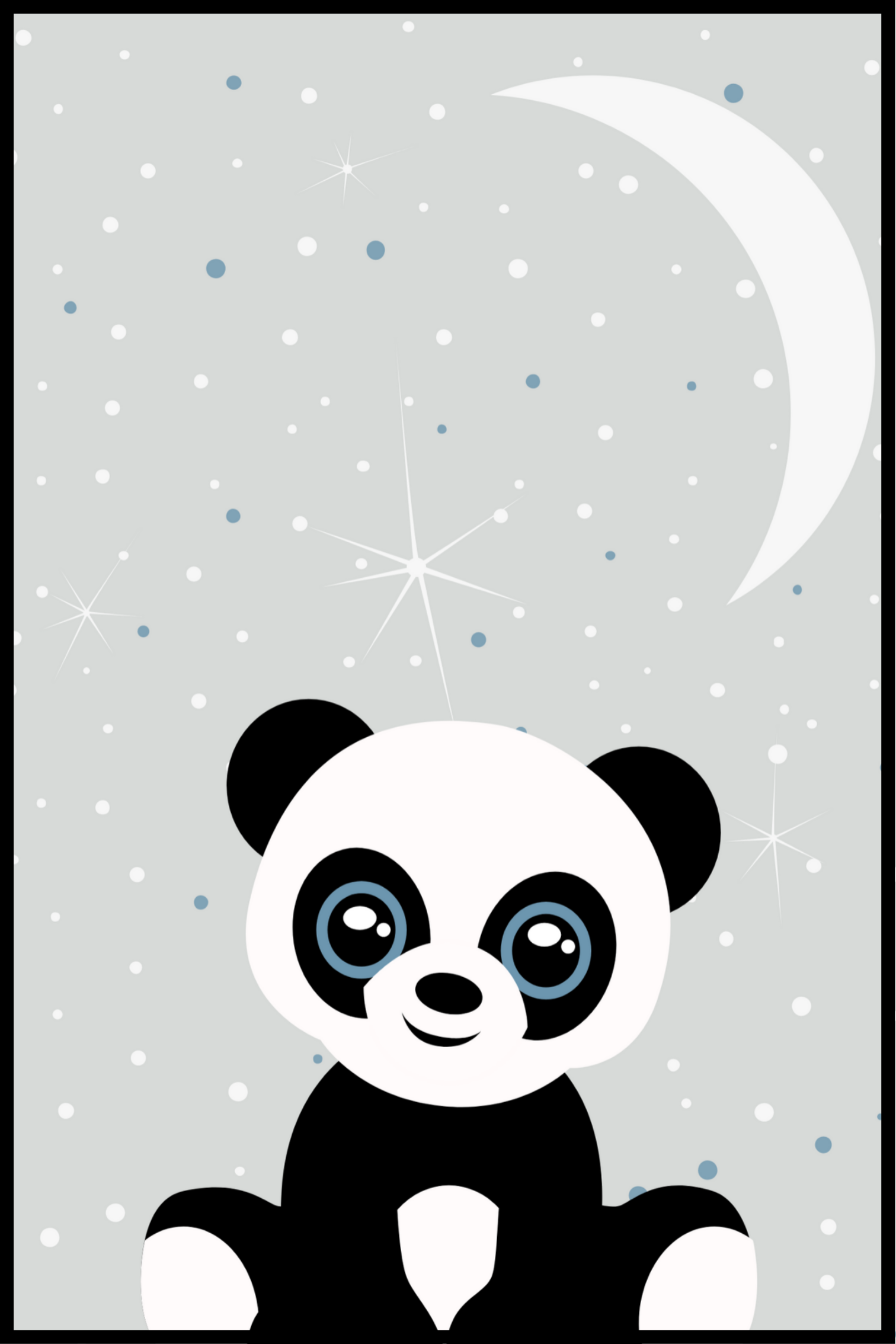 Panda barnaffisch