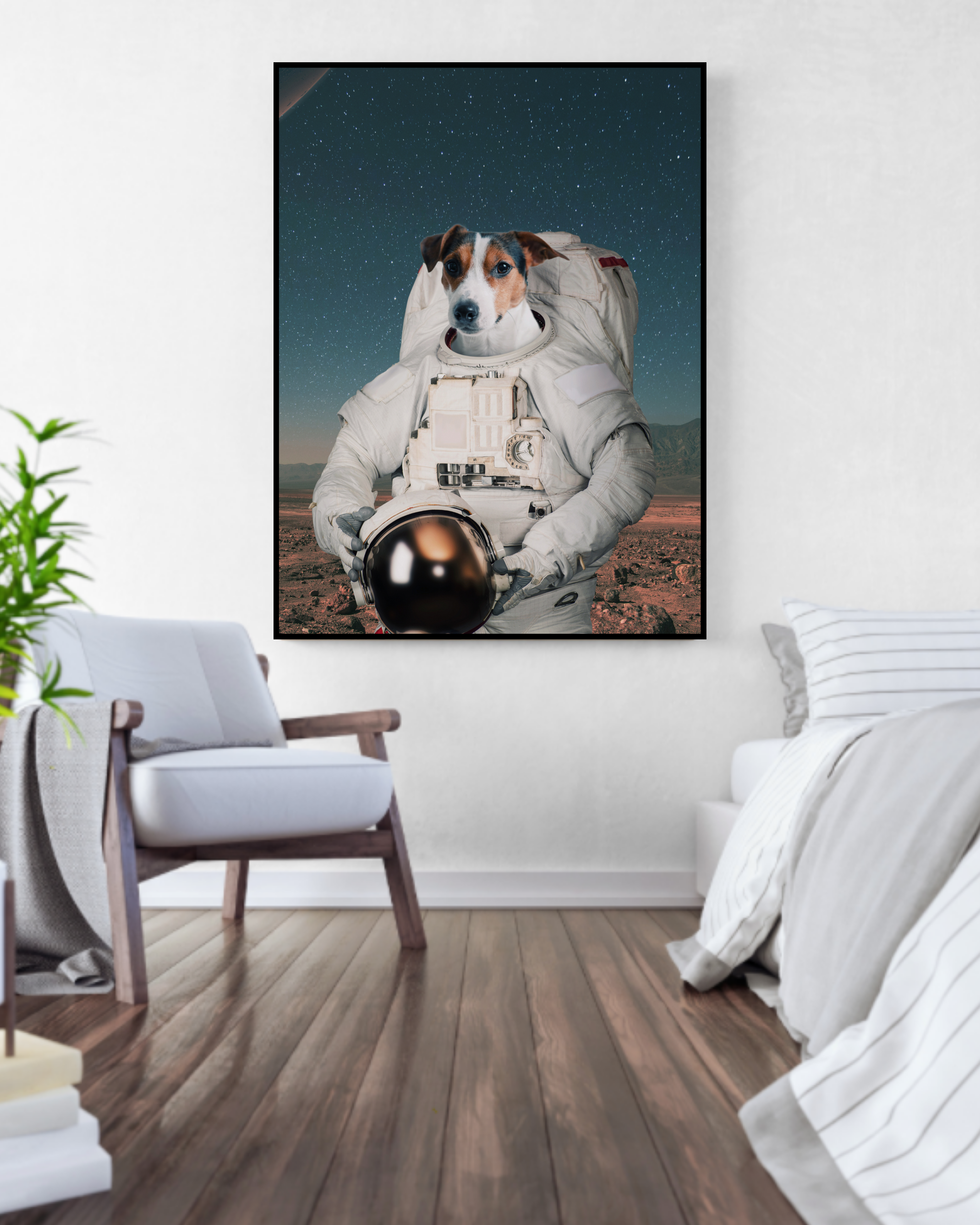 Astronauthund affisch