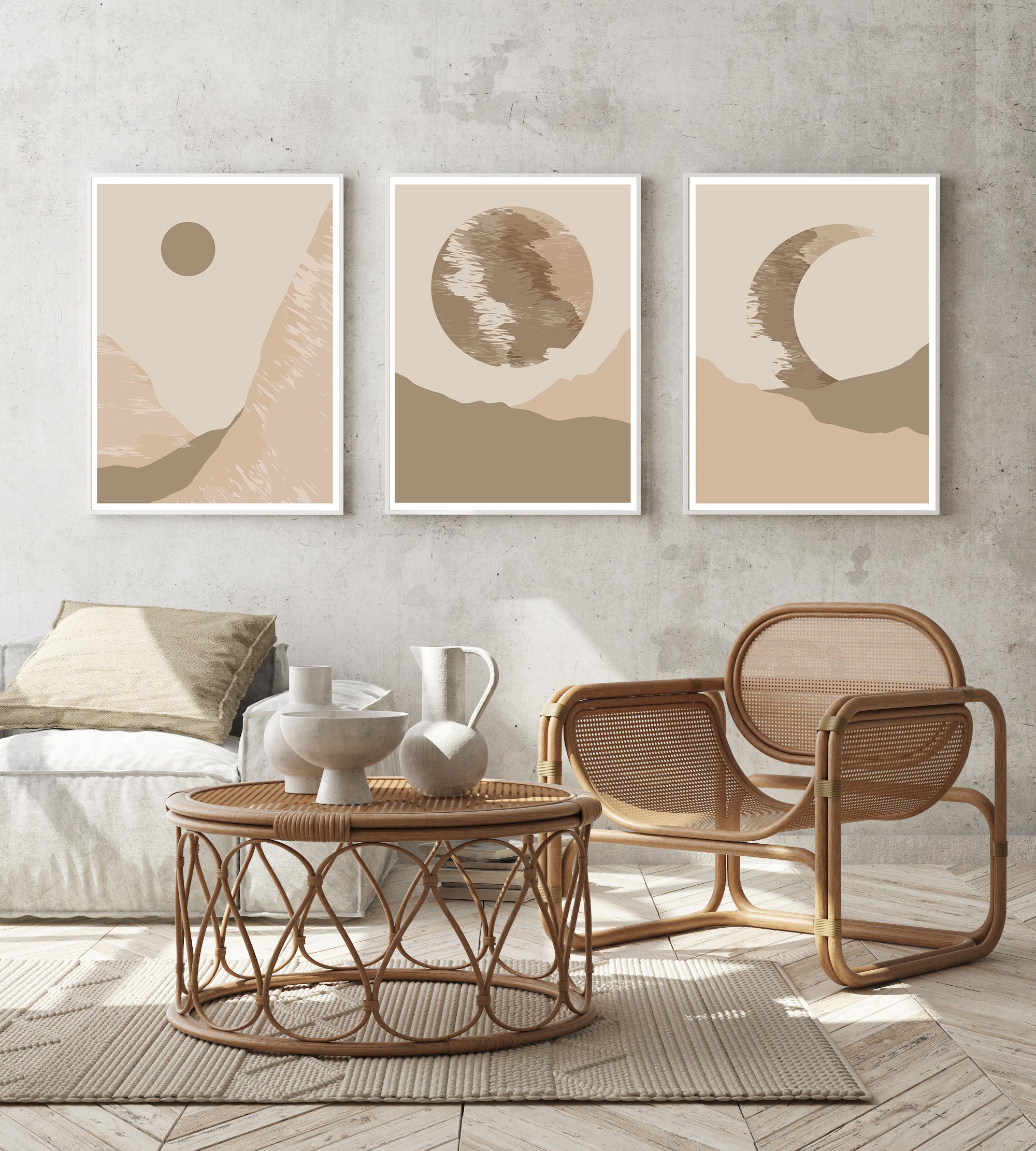 Följ moon-serien av affischer