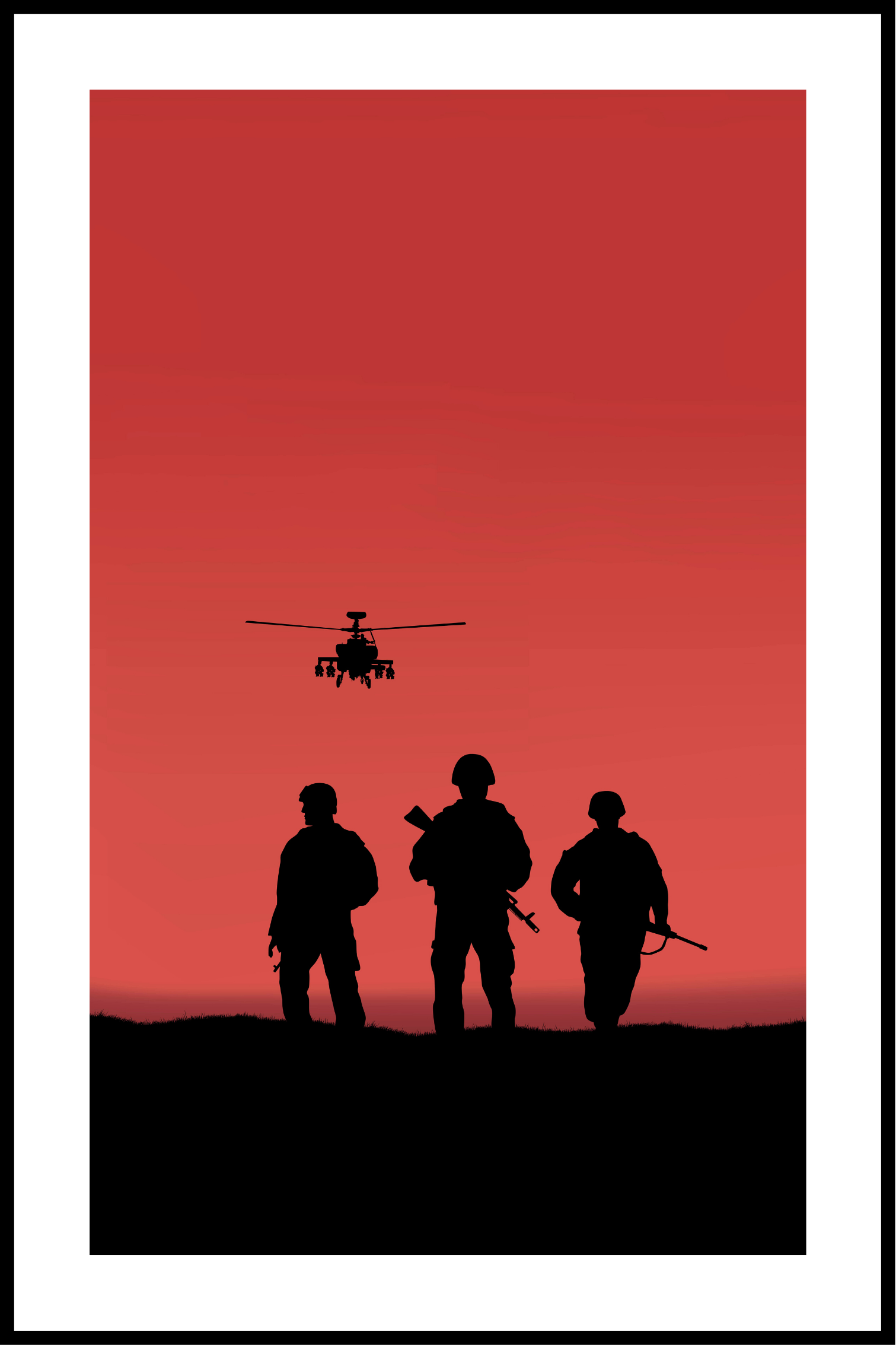 affisch för soldater i krig