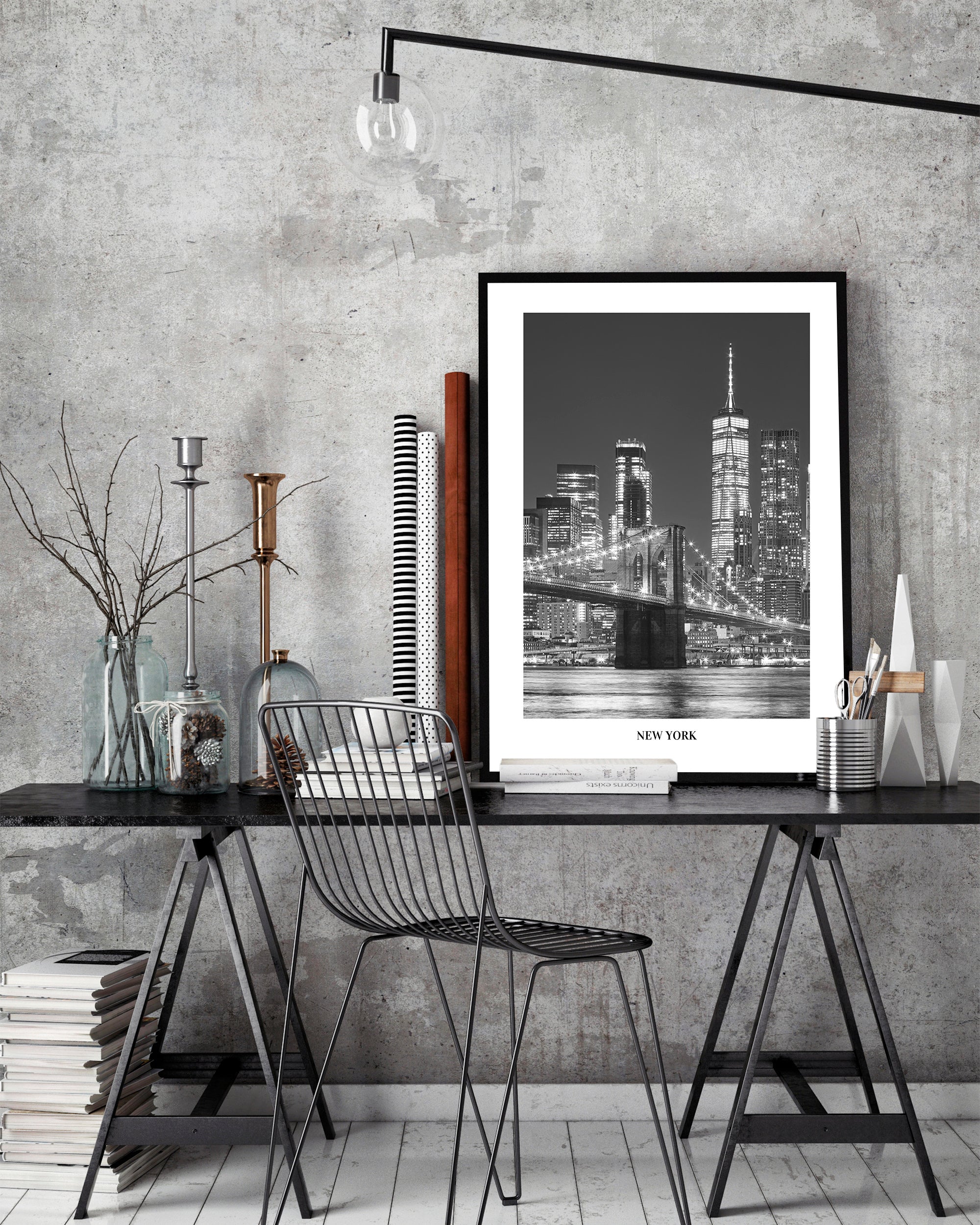New York skyline affisch