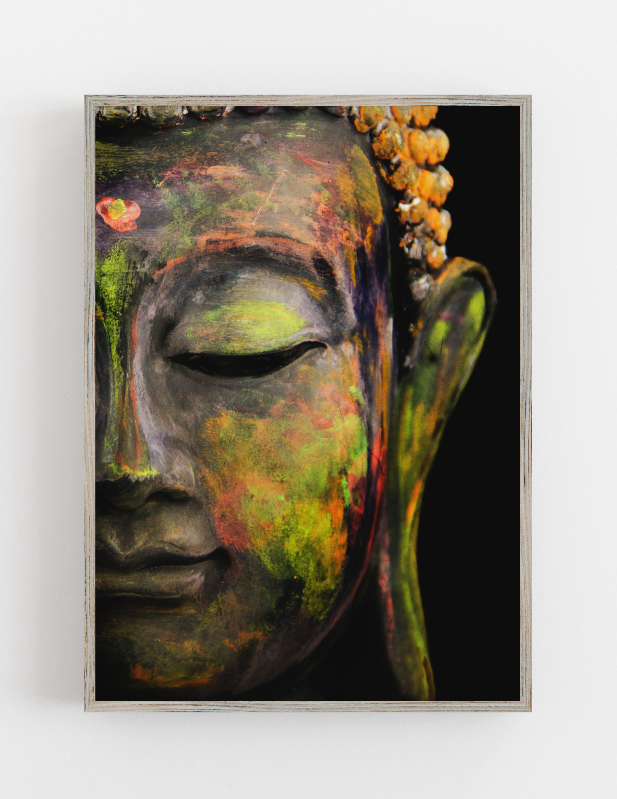 Buddha i färg premium affisch